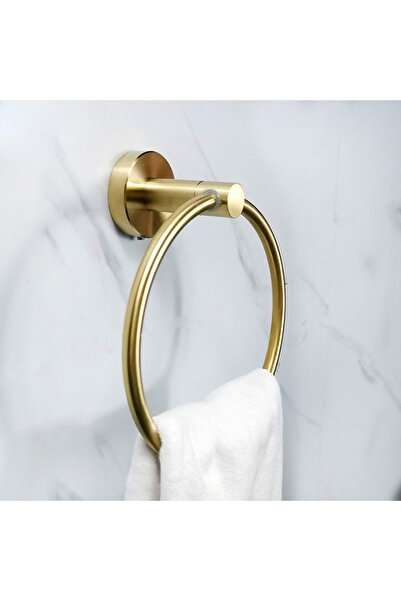 Choice Gold 304 stainless steel brushed gold towel ring Bathroom Accessories Wall Mounted Polished Stainles
