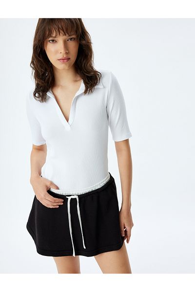 Koton Cotton Slim Fit Polo T-shirt - Κοντομάνικο σχέδιο με ραβδώσεις