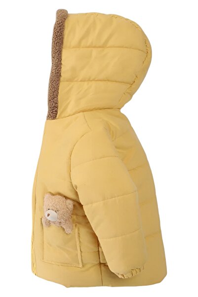 MDM Çaren Kids-Shepherd Button Detailed Welsoft (Furry) Unisex Coat - One Size Larger Choose