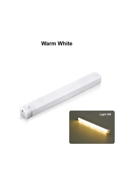 Choice Warm white Length 10CM USB Rechargeable Motion Sensor LED Bar Light Induction Night Light Wireless C