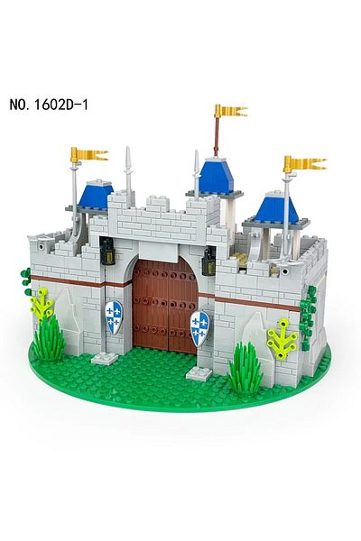 Choice 1602d-1 Creative Middle Century Castle Military Fortress Moc Scene Accessories Building Blocks Brick