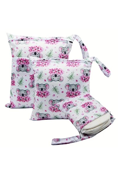 GlassySKY حقيبة تخزين حفاضات الأطفال والملابس المقاومة للماء - المدرسة، الحضانة، حمام السباحة، السفر (3 قطع)