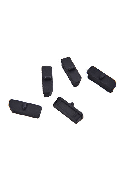 JETTING غطاء حماية مطاطي مقاوم للغبار ومتين من 5 قطع أسود لمنفذ العرض لأجهزة ...