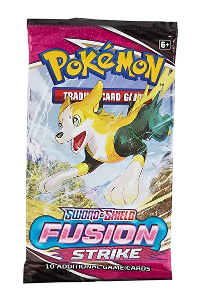 TOYFEST Unlicensed Pokemon Game Card Tcg Sword&Shield Fusion Strike Booster Pack - 1 Pack (10 Cards)