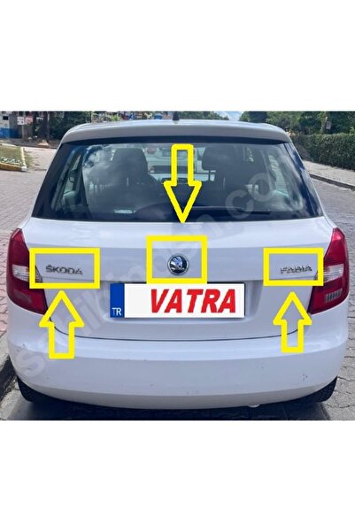 EDEXPORT SKODA Fabia 1.2 2003-2014 Modellere Uyumlu Skoda-Fabia Bagaj Yazısı ...
