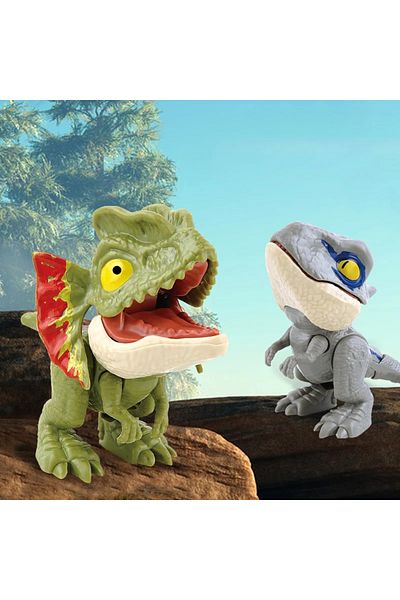 Choice 10 Pcs Random Action Figures Finger-biting Mini Toys Jurassic Dinosaur Park T-rex Dino Bite Hand Toy