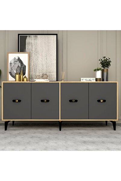 DEMONTE DECOR Fly 180 Cm Konsol (KX180) Safirmeşe-antrasit