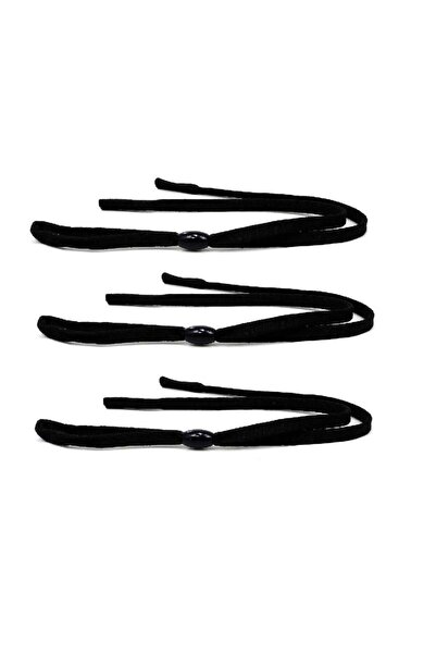 De Valentini Adjustable Glasses Lanyard (Black) (3 Pieces)