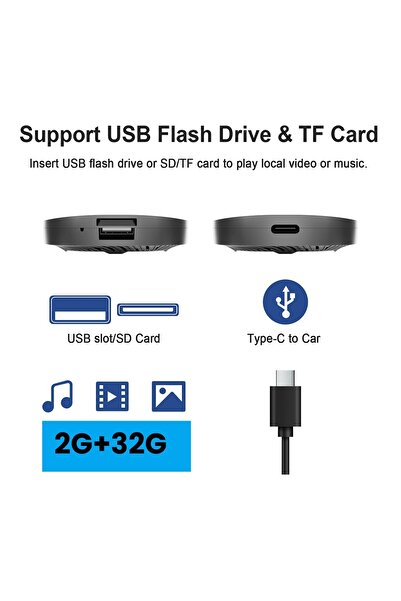 Choice1 2GB 32GB Carplay AI Box Android 13 Wireless Android Auto Smart TV Box...