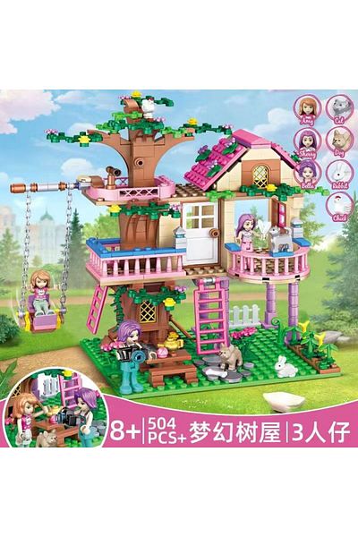 Choice No Box 7652 Amusement Park Princess Ice Castle Set Building Blocks Model Brick Mini Figure Kid Girl