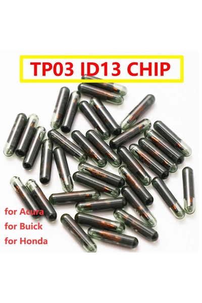 Choice 5pcs ID13 5pcs 10pcs Car Key Chip Blank ID13 Chip Glass TP03 id 13 glass Auto Transponder chip For A