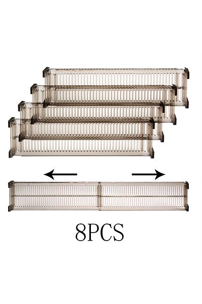 Choice 8Pcs 8/12/16Pcs Adjustable Plastic Drawer Divider, Organizer Separator for Underwear, Socks, Home St
