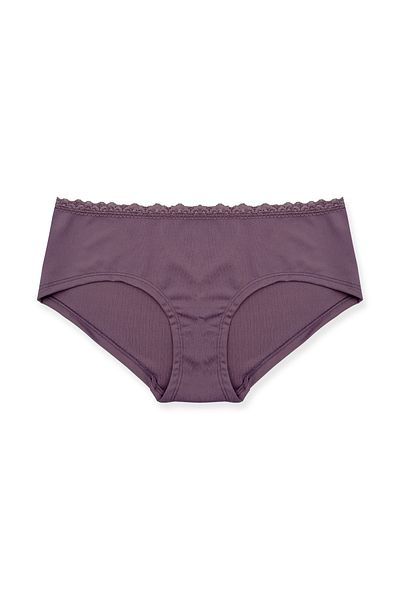 HNX Interlock Talie Elegantă Dantela Hipster Chiloți Femei