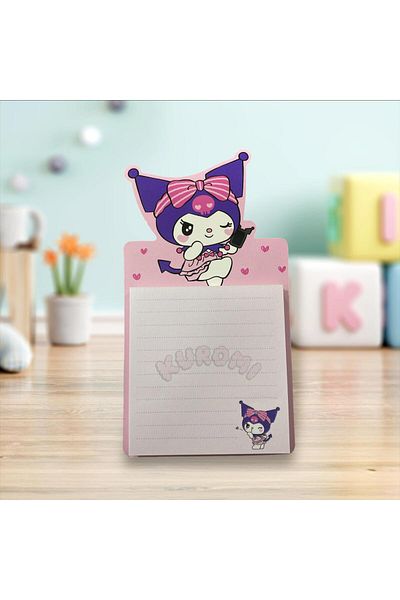 tüftürük Kuromi Hello Kitty Sanrio Magnetic Adhesive Note Holder