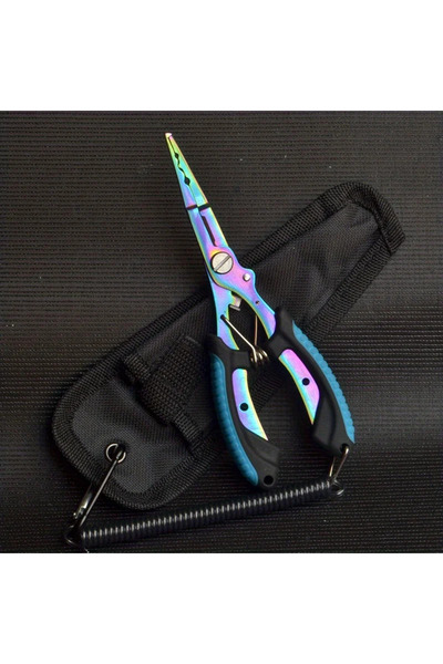 Choice كماشة صيد محمولة زرقاء مطلية بمادة التيتانيوم الملونة كماشة صيد متعددة...