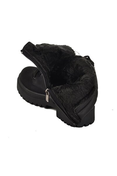 WALKWAY Παιδικές μπότες Parpat 25K-F Black Emerald με γούνα στο εσωτερικό