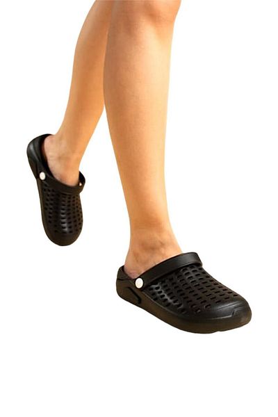 Liger Papuci negri unisex Eva Talpa - Design confortabil