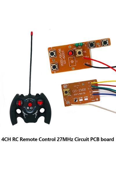 Choice 1 Control 2 Board 1 Set 857 27mhz Circuit 4ch Rc Remote Control Pcb Transmitter And Receiver Board W