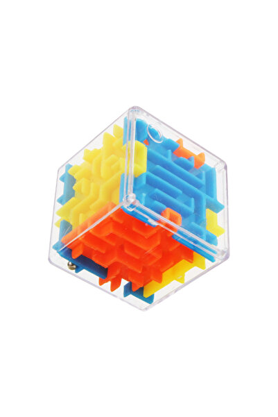 Choice 1 قطعة مكعب سحري صغير ثلاثي الأبعاد متاهة سداسي الجوانب شفاف مكعب سرعة مكعبات كرة متدحرجة ألعاب متاهة