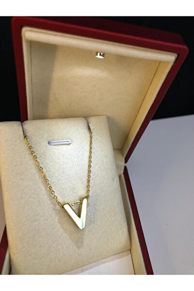 vogutima jewelery&silver by timuçin mavili V Harfi Üç Boyutlu Çelik Kadın Kol...