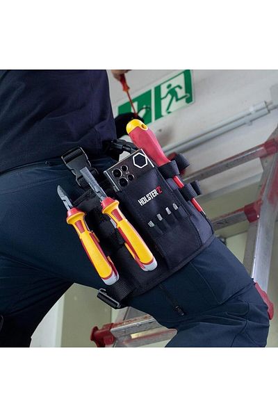 Choice حقيبة أدوات Holster Z2.0 سوداء، حقيبة أدوات Holster Z، حقيبة أدوات Holster Z Leg مع مشبك حزام، dach Pro Hols