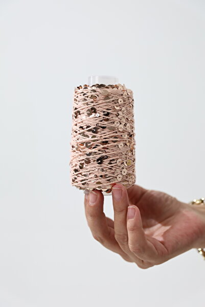 MODUMUZ RAHATLIK Pullu İp 100 gramlık bobinlerinde 320 metre uzunluk Pul Boyutu: 3mm+6mm