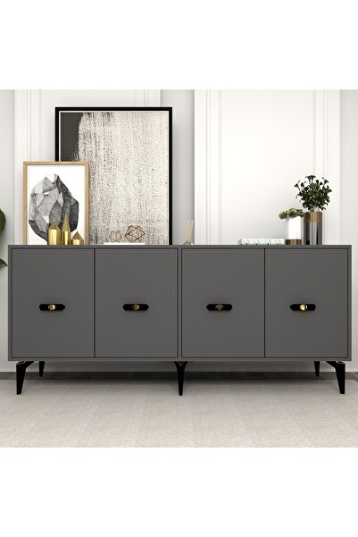 cantek dizayn Flyy 180 Cm Konsol (KX180) Antrasit-antrasit