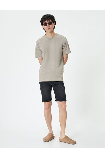 Koton Jeans- und Canvas-Shorts für Herren