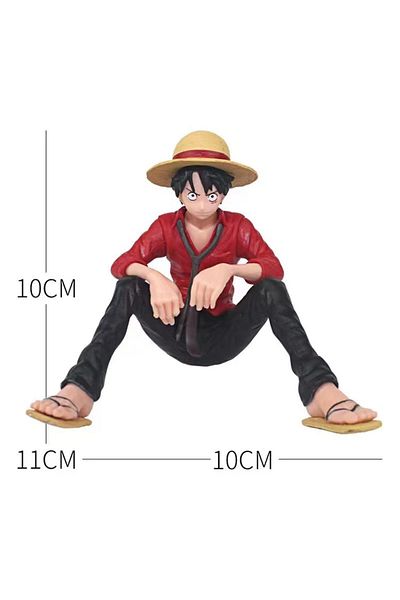 Choice Red One Piece Anime 10cm Monkey D Luffy Figure Model Toys Doll Cake Car Decoration Collection Doll T