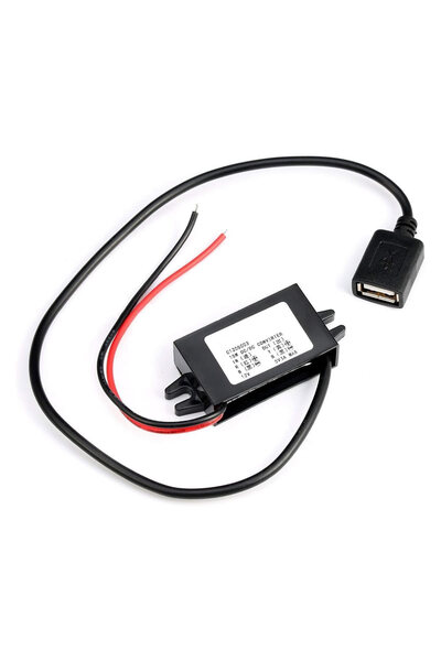Genel Markalar 12V / 24V to USB-A 5V 3A Modül F35J5V3A 30cm Type A Usb Kablol...