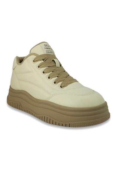Guja 382 1 24KA Kadın Sneaker Günlük Ayakkabı Bej