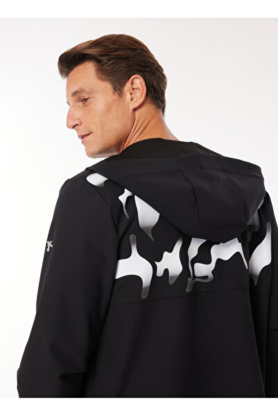 Fabrika Kapüşon Yaka Düz Siyah Erkek Sweatmont F4WM-SWT 2082