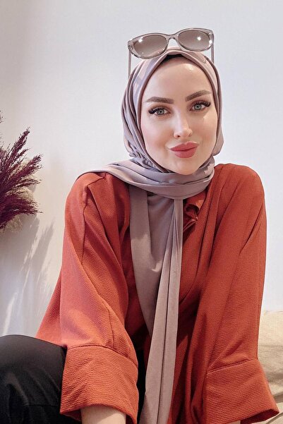 SAYRA γυναικείο σάλι καραμέλα λύκρα ύφασμα έτοιμο σάλι με κουμπωτά SYR008