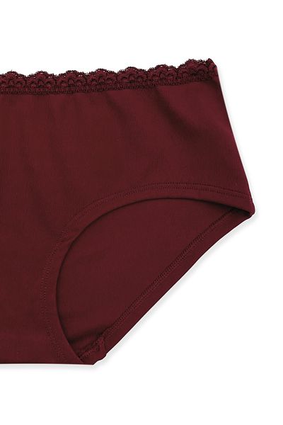 HNX Interlock Talie Elegantă Dantela Hipster Chiloți Femei