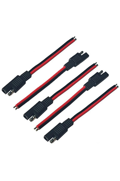 Choice 5PCS 5PCS 15CM SAE 2 Pin Quick Connector Disconnect Plug 14AWG SAE Ext...