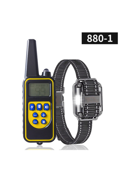 Choice طوق تدريب الكلاب الأسود من بوبوبان مع جهاز تحكم عن بعد، مقاوم للماء بم...