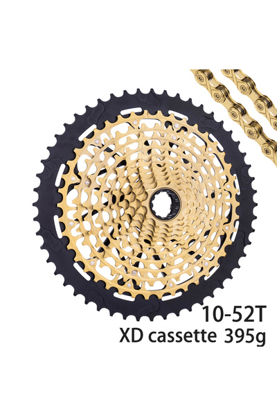 ZTTO مجموعة XD 12S10-52 الذهبية للدراجات الجبلية، 12 سرعة، 10-50 سن، كاسيت إيجل ألتيميت 12S 10-52T، وزن 378 غرام، UL