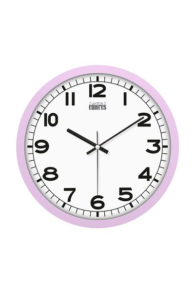 EMORES 30 cm Real Glass Silent Mechanism Wall Clock