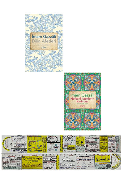 Sufi Kitap İmam Gazzali 2 Kitap Set / Dilin Afetleri + Nefsani İsteklerin Kır...