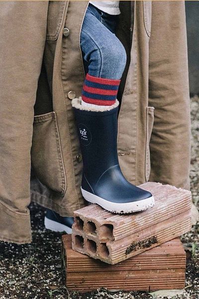 IGOR Beige Children's Rain Boots - Fur Inside