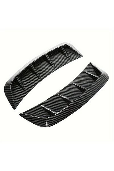 Choice Carbon 2pcs Auto Front Bumper Side Wing Air Intake Flow Vent Hood Exterior Decorative Sticker Cover
