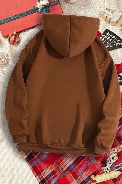 Moda Glo Унисекс голям суичър с принт на сърце