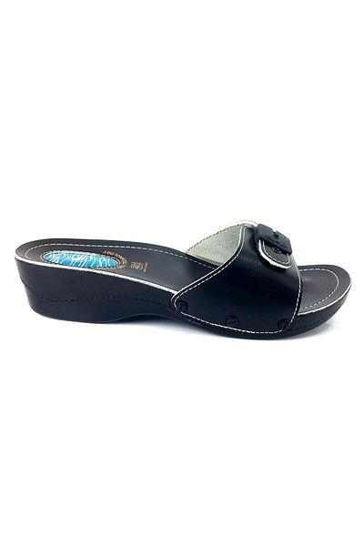 Ceyo Minelli Heeled Gel Women's Anatomical Slippers Black