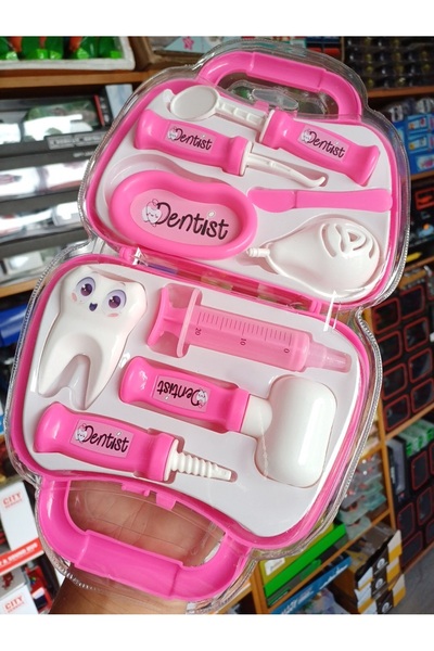 OYUNCAKSAHİLİ Çantalı Doktor Set implant Aparatı Reflex Çekici Doktorculuk Oy...