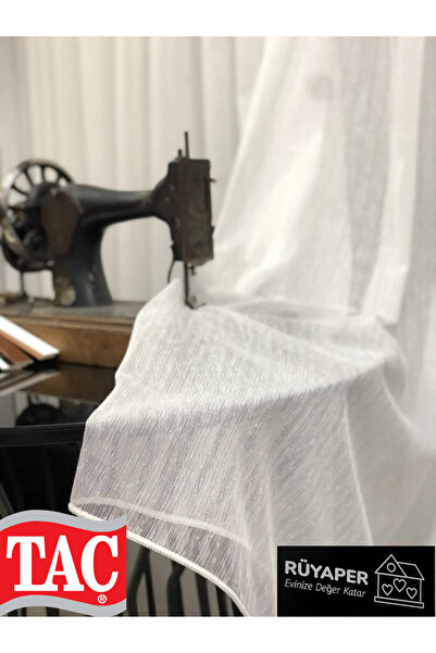 Taç RÜYAPER Лляні тюлеві штори, не потребують прасування, шантук 1/1, рідкі складки