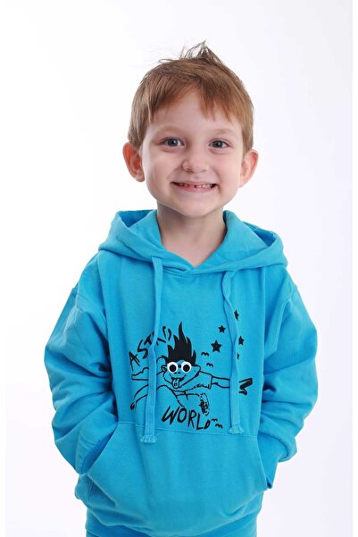 BOBBY JR KİDSWEAR Scris în față și în spate cu imprimeu „Look Mom I Can Fly” ...