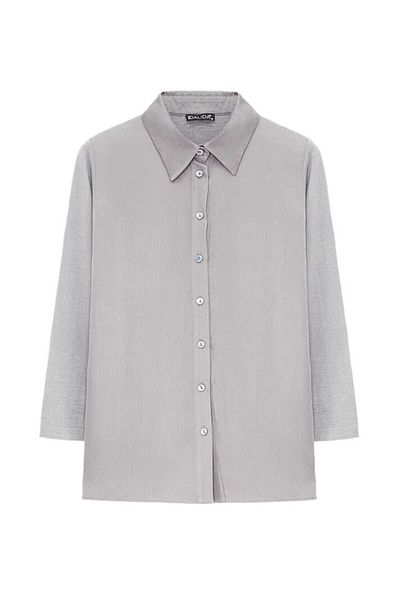 MISS DALIDA Cămașă gri Cupro Knitwear T25K-3008
