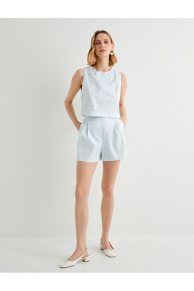 Koton X Tuba Unsal - Mini pantaloni scurți cu buzunare