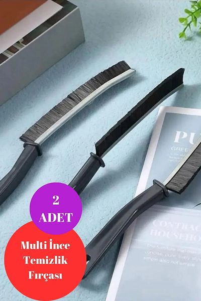 BARENDA 2 PCS Multi-Purpose Multi-Fine Cleaning Brush Between Joints Bathroom Kitchen Sink Detail Cleaning Brush