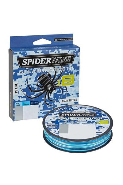 SPIDER WIRE Stealth Smooth8 x8 Pe Braid 150m Blue Camo Örgü İp